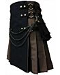New Canvas Brown Custom Made hybrid kilt for men
