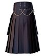 Black Detachable Fashion Kilt