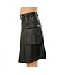 Beautiful black leather utility kilt