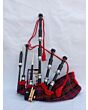 MacDonald Tartan Black Finish Bagpipe Set