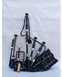Mackenzie Tartan Black Finish Bagpipe Set