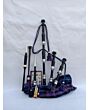 Pride Of Scotland Tartan Black Finish Bagpipe Set