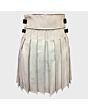 White Leather Kilt 