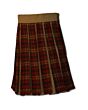 Box plated tartan kilt custom made