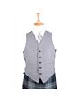 Light Grey Argyle Jacket And Vest