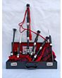 MacDonald Tartan Black Finish Bagpipe Set