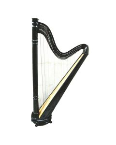 34 String Black Lever Harp