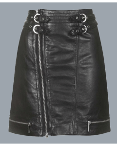 Leather Mini Black Skirt For Women