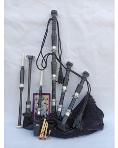 Black Velvet Highland Bagpipe Set