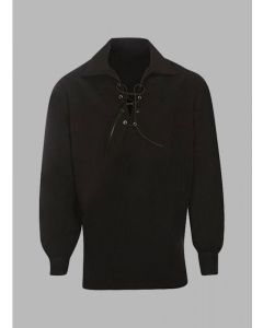 Black custom made Jacobite shirt