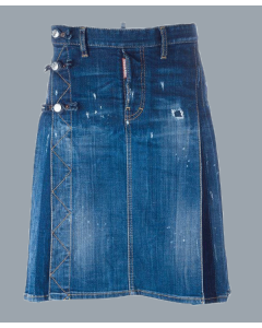 Beautiful Blue Mini Denim Skirt For Women