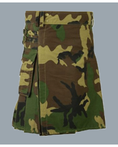 Buy New Scottish Men Camo Army Military Kilt