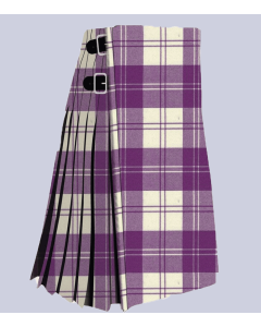 Erskine Dress Purple And White Tartan Kilt
