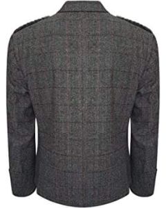 Gray Tweed Men's Argyle Jacket