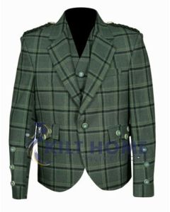 Green Tweed Argyle Kilt Jacket