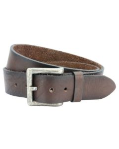 Real Brown Leather Jeans Belt 