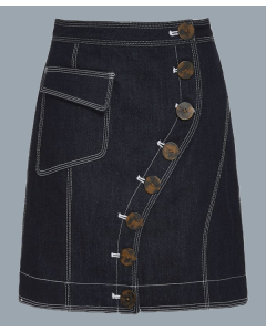 Black Mini Utility Fashion Skirt For Women