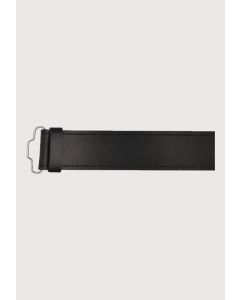 kilt belt black plain leather