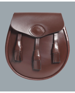 brown leather kilt sporran