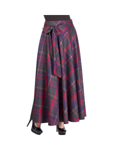 Women Beautiful Long Tartan Skirt