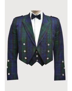 prince charlie tartan shade scottish jacket with vest coat