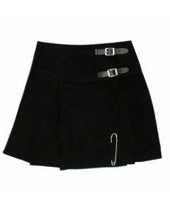 Tartan Black Mini Skirt Kilt For Women