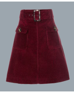 Velvet Mini Skirt For Women