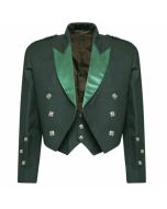 New Men's Scottish Handmade Prince Charlie Green Jacket