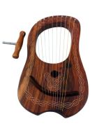 Rosewood 10 String Lyre Harps
